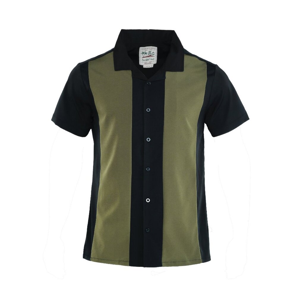 Men's Vintage Bowling Shirts Beach Shirts